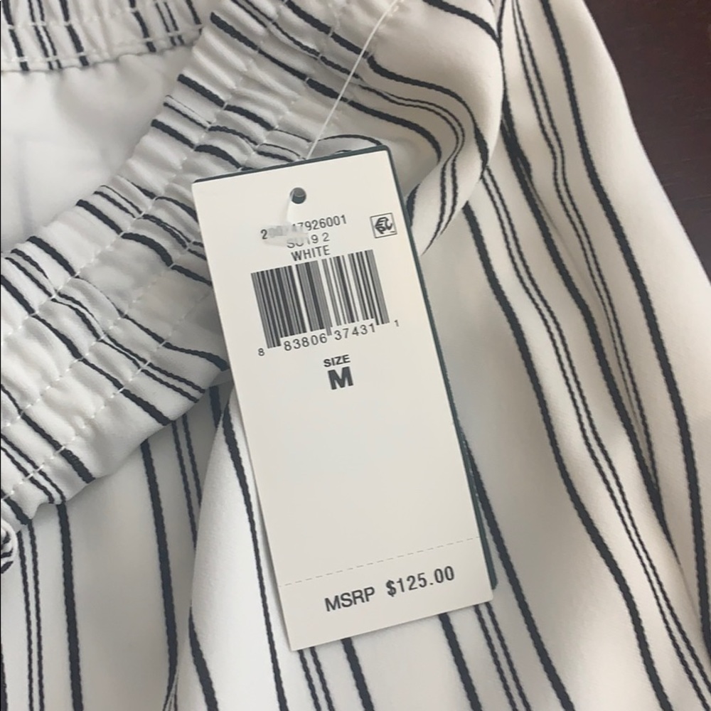 Lauren Ralph Lauren striped Straight leg drawstring straight leg pants size M - Picture 7 of 8